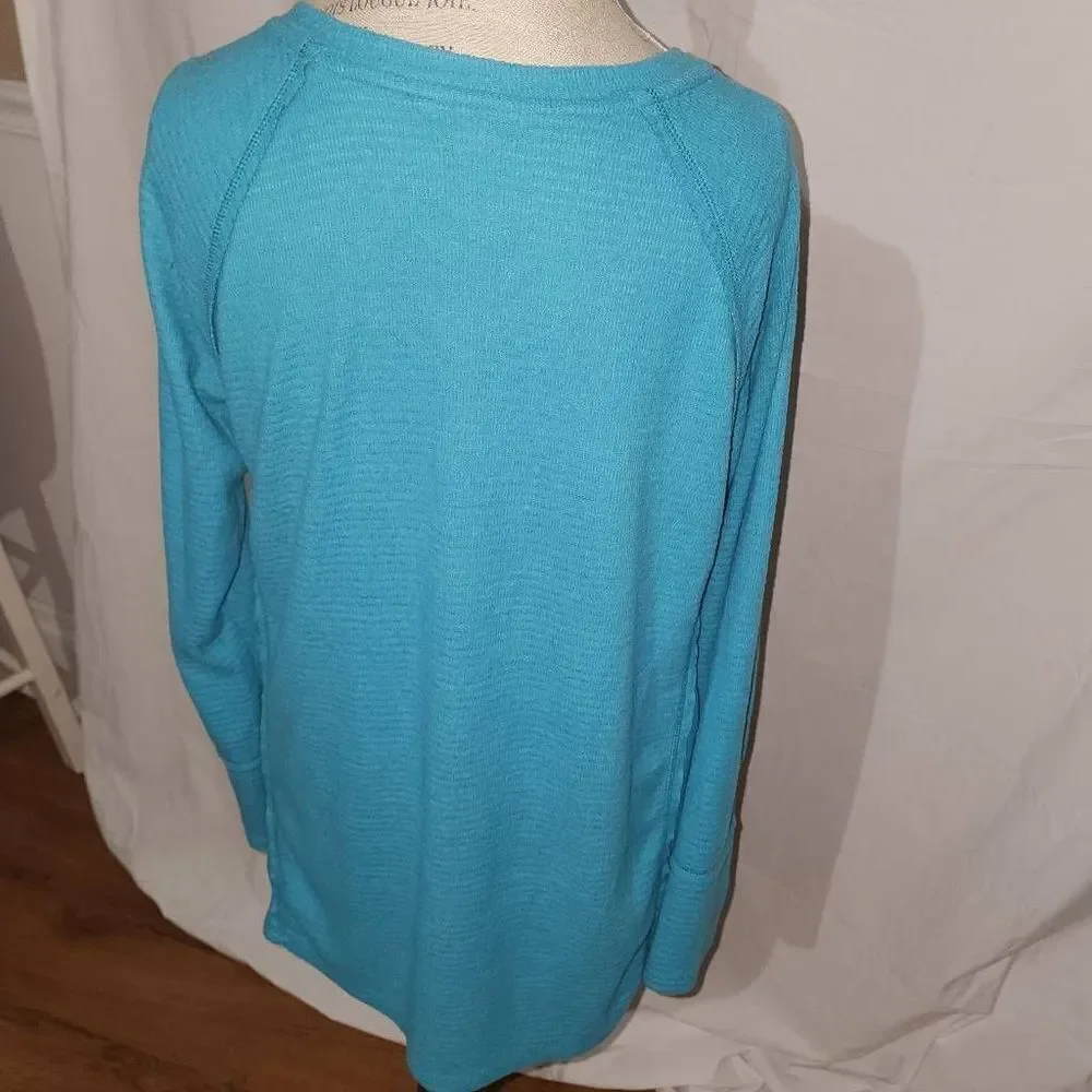 Wildfox Womens Blue V Neck Haley Brushed Short Top Sweater‎ Medium - Picture 2 of 5